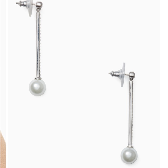 NWT❣️Kate Spade Precious Pearls Linear Earrings - Picture 3 of 3